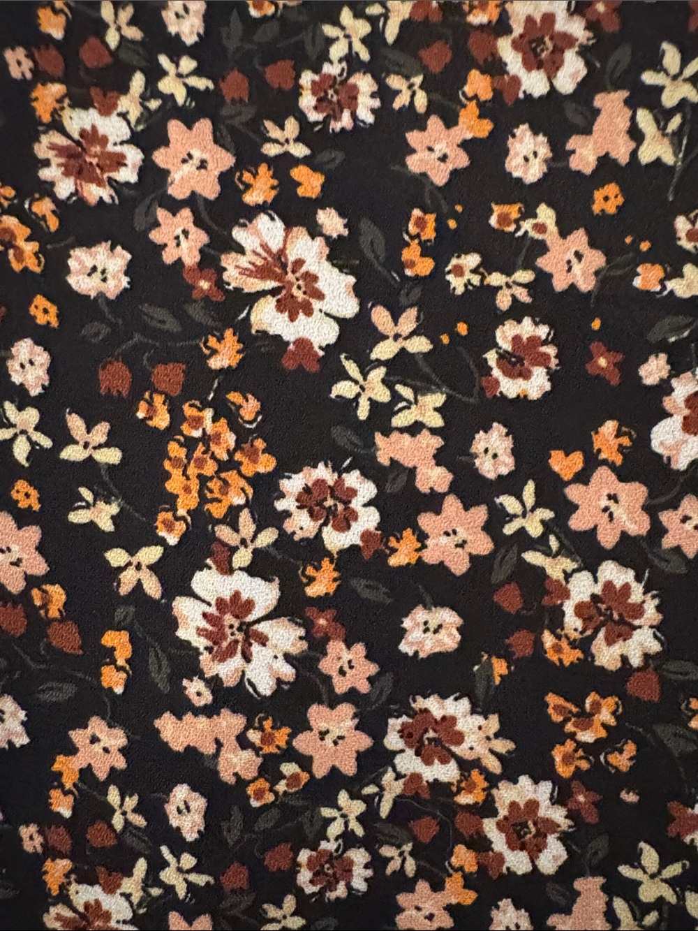 wild fable women’s Black Floral Midi Dress with Pink and Cream Flowers size xxl - Picture 3 of 6